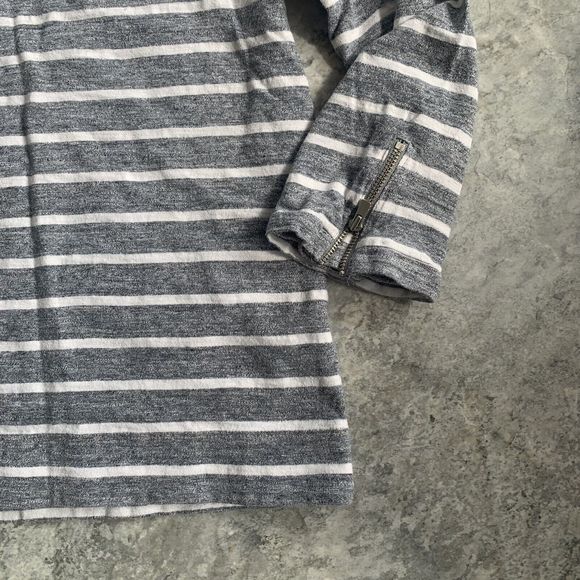 Mint Velvet Bretton Striped Sailor Nautical Top Size 10 Blue White - Picture 2 of 8